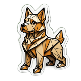 dog geometric SVG PNG design