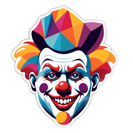 clown SVG PNG design with clean design elements