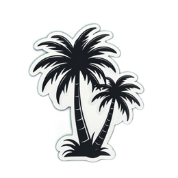 tropical palms SVG PNG design with clean design elements