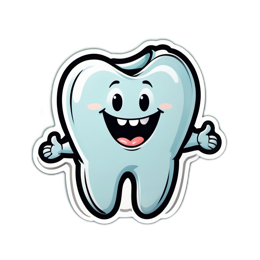 teeth character happy SVG PNG design