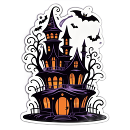halloweenhouse SVG PNG design with clean design elements