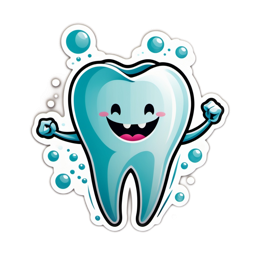 tooth character happy SVG PNG design with clean design elements