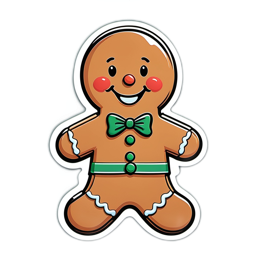 gingerbread cookie christmas SVG PNG design with clean design elements