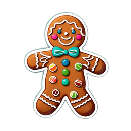 gingerbread cookie decorated SVG PNG design