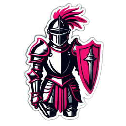 knight shield SVG PNG design with clean design elements