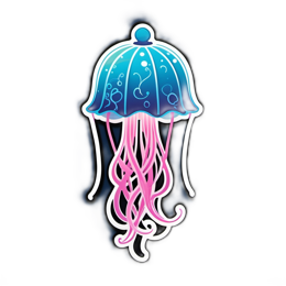 jellyfish ocean SVG PNG design with clean design elements