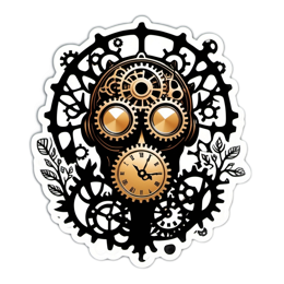 steampunk mechanics SVG PNG design with clean design elements