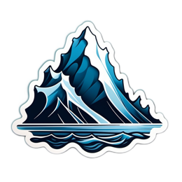 illustration mountains SVG PNG design with clean design elements