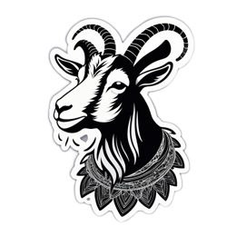 blackgoat SVG PNG design with clean design elements