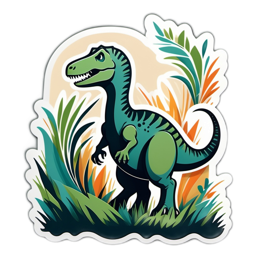dinosaur nature SVG PNG design with clean design elements