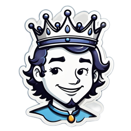 character crown SVG PNG design with clean design elements
