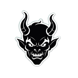 halloween monster sticker SVG PNG design with clean design elements