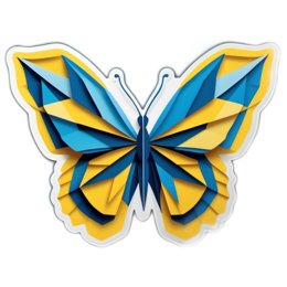 paperart butterfly SVG PNG design with clean design elements
