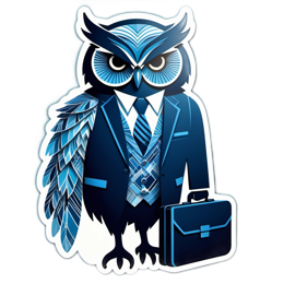 fashion business owl SVG PNG design with clean design elements