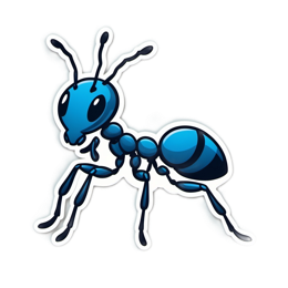 fantasy blue ant SVG PNG design with clean design elements