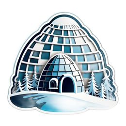 igloo winter SVG PNG design with clean design elements