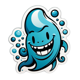 fuuny ocean character SVG PNG design with clean design elements