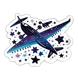 airplane stars SVG PNG design