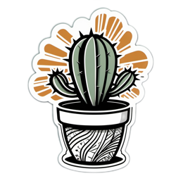 cactus SVG PNG design with clean design elements