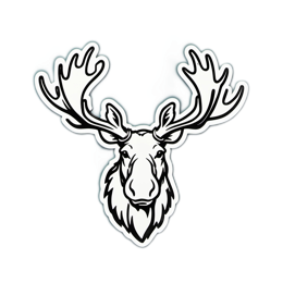 deer antlers SVG PNG design with clean design elements