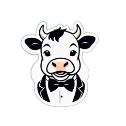 pet fancycow SVG PNG design with clean design elements