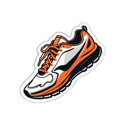 shoe sticker SVG PNG design with clean design elements