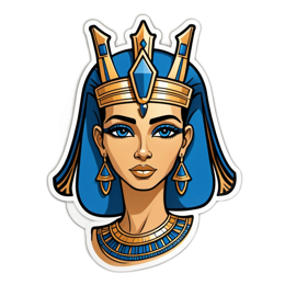 cleopatra illustration SVG PNG design with clean design elements