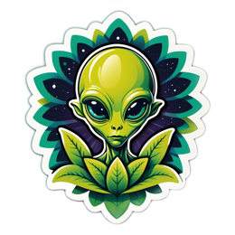aliens stickers SVG PNG design with clean design elements
