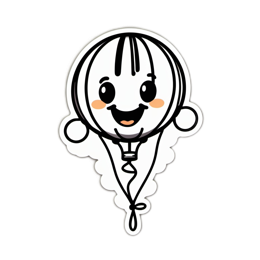 cute character sticker SVG PNG design with clean design elements