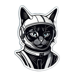 fantasy space cat SVG PNG design with clean design elements
