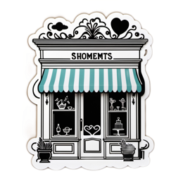 shop front stickers SVG PNG design
