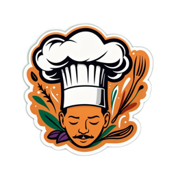 chef artistic sticker SVG PNG design