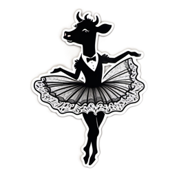 ballet grazing SVG PNG design with clean design elements