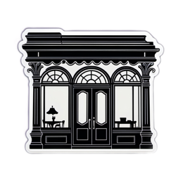 artistic shopfront SVG PNG design