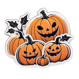 pumpkins jackolanterns SVG PNG design with clean design elements