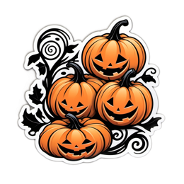 pumpkins faces SVG PNG design