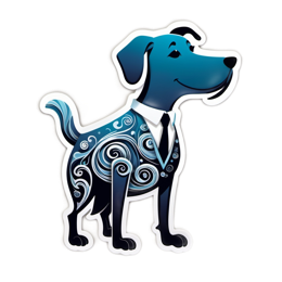 fashion artistic dog SVG PNG design