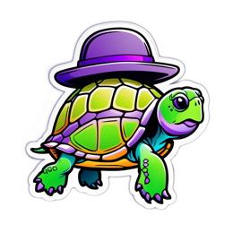 fantasy turtle hat SVG PNG design with clean design elements