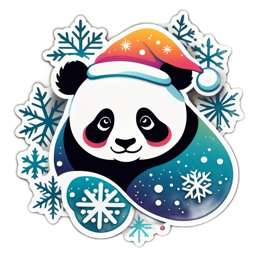 holiday panda SVG PNG design