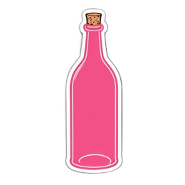 sticker bottle SVG PNG design with clean design elements