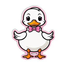 digital duck SVG PNG design with clean design elements