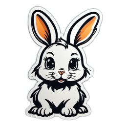 unicorn kawaii rabbit SVG PNG design with clean design elements