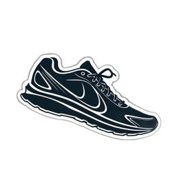 shoe silhouette SVG PNG design with clean design elements