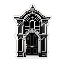black door SVG PNG design