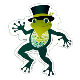 frog hat SVG PNG design with clean design elements