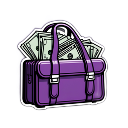 bag money cash SVG PNG design with clean design elements