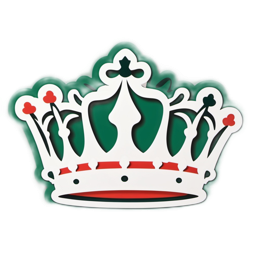 crown decoration SVG PNG design with clean design elements