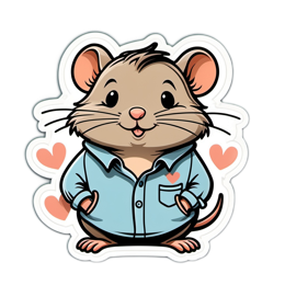 cute cartoon mouse shirt SVG PNG design
