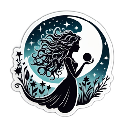 moon goddess SVG PNG design