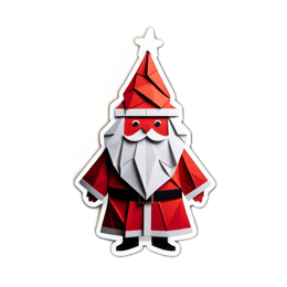 santa paper SVG PNG design with clean design elements